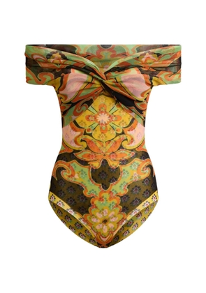 ETRO floral-print bodysuit - Green