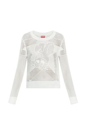 Kenzo rabbit crochet top - White