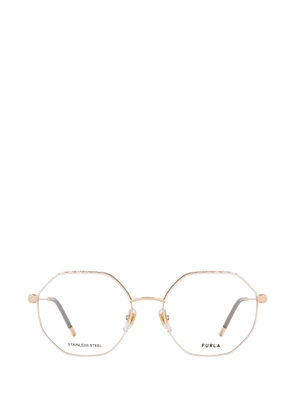 Furla geometric-frame glasses - Gold