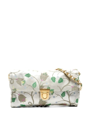 Prada Pre-Owned 2000-2020 Brocade floral-pattern shoulder bag - Grey