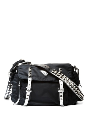 Prada Pre-Owned 2010s studs shoulder bag - Black