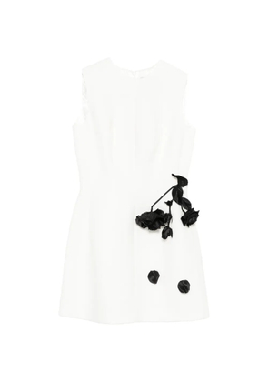 Cristina Savulescu The Coquette floral-appliqué mini dress - White