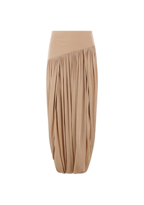 Ferragamo draped midi skirt - Neutrals