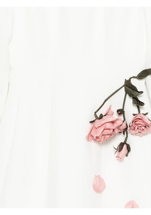 Cristina Savulescu The Promised floral-detail mini dress - White