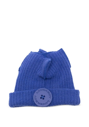 Charles Jeffrey Loverboy button-detail beanie - Blue
