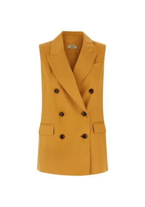 Herno double-breasted waistcoat - Yellow