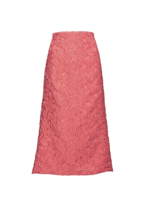Silvia Tcherassi Atira flora midi skirt - Pink