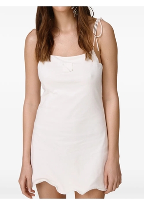 PNK tie-strap mini dress - White