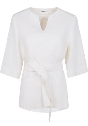 P.A.R.O.S.H. belted blouse - Neutrals