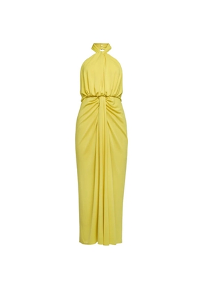 Cinq A Sept Kaily halterneck dress - Yellow