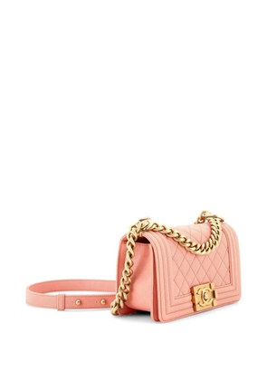 CHANEL Pre-Owned Boy Flap Bag Quilted Caviar Small crossbody bag - Pink