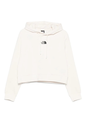 The North Face logo-embroidered hoodie - Neutrals