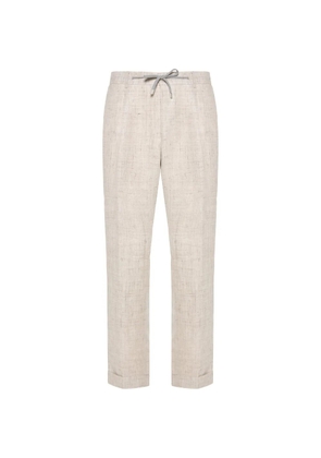 Barba drawstring-fastening trousers - Neutrals