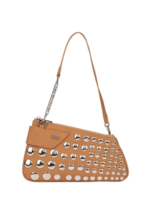 GCDS Comma Notte shoulder bag - Brown