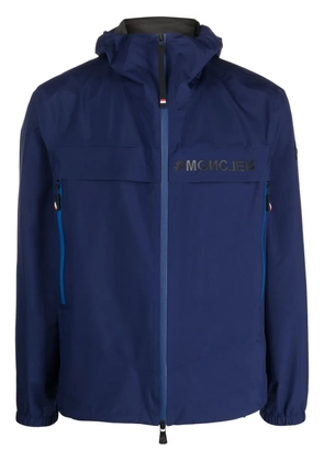 Moncler Grenoble logo-print sport jacket - Blue