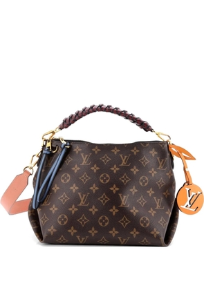 Louis Vuitton Pre-Owned Braided Handle Beaubourg Monogram Canvas Mini hobo bag - Brown