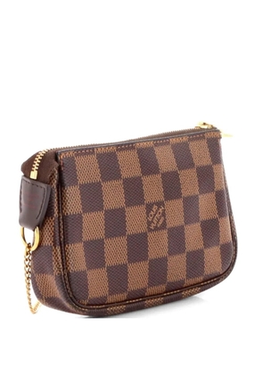 Louis Vuitton Pre-Owned Pochette Accessoires Damier Mini clutch bag - Brown