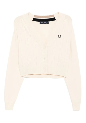 Fred Perry cable-knit cardigan - Neutrals