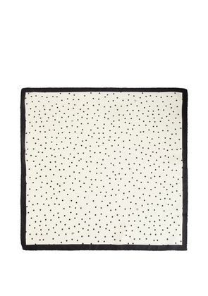 By Malene Birger Poula polka-dot border scarf - Neutrals