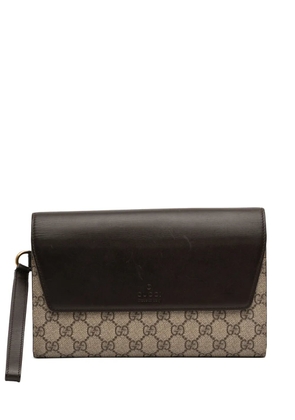 Gucci Pre-Owned 2000-2015 GG Supreme clutch bag - Brown