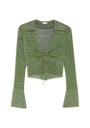 Oséree tie-fastening blouse - Green