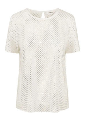 P.A.R.O.S.H. rhinestone-embellished blouse - Neutrals