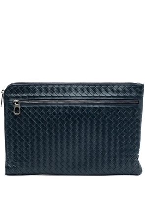 Bottega Veneta Pre-Owned 2012-2026 Nappa Intrecciato clutch bag - Blue