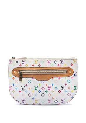 Louis Vuitton Pre-Owned 2003-2015 Monogram Multicolore Pochette Plate GM pouch - White