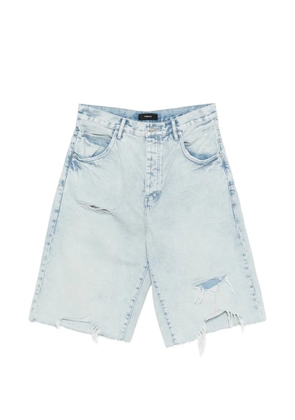 Purple Brand Blowout wide-leg shorts - Blue