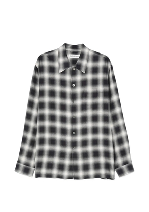 OUR LEGACY Every checked button shirt - Black