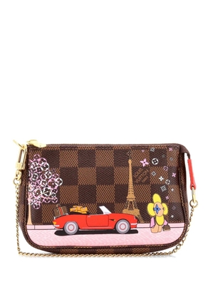 Louis Vuitton Pre-Owned Pochette Accessoires Limited Edition Vivienne Xmas Damier Mini clutch bag - Multicolour