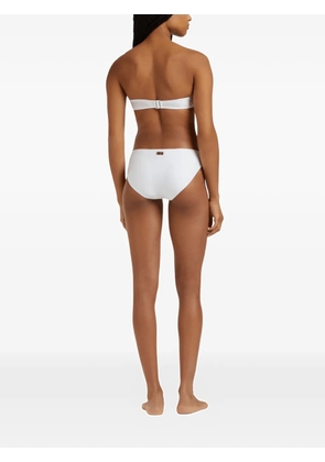 Vilebrequin ring-detail bandeau-style bikini top - White