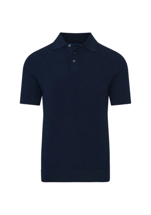 PATRICK ASSARAF textured polo shirt - Blue