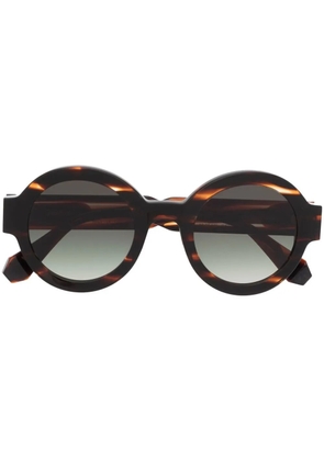 GIGI STUDIOS Laura round-frame sunglasses - Brown