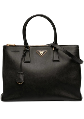 Prada Pre-Owned 2010-2026 Medium Saffiano Lux Galleria Double Zip satchel - Black
