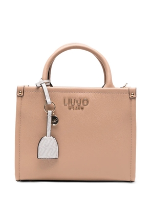 LIU JO logo-charm tote bag - Neutrals