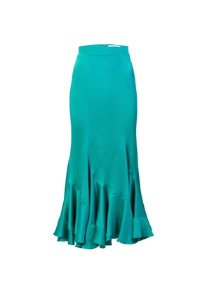Silvia Tcherassi Marlene ruffled midi skirt - Green