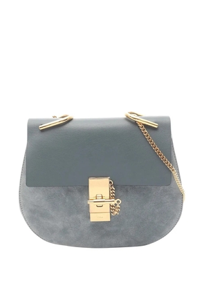 Chloé Pre-Owned 2010-2026 Small Suede and Calfskin Drew crossbody bag - Blue