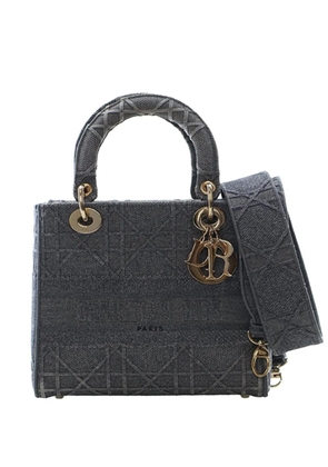 Christian Dior Pre-Owned 2021 Medium Canvas Cannage Lady D Lite satchel - Grey