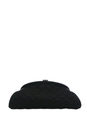CHANEL Pre-Owned 2006-2008 CC Quilted Satin clutch bag - Black