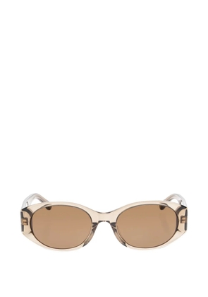 Balenciaga Eyewear oval-frame sunglasses - Brown