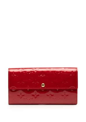 Louis Vuitton Pre-Owned 2013 Monogram Vernis Sarah Wallet long wallets - Red