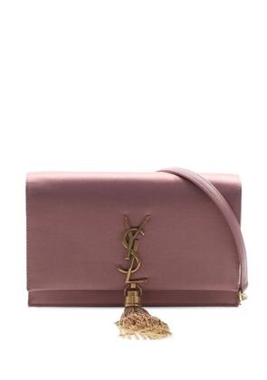 Saint Laurent Pre-Owned 2010-2025 Satin Monogram Kate Tassel Wallet on Chain crossbody bag - Pink