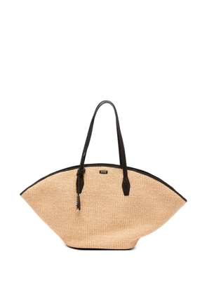BOSS maxi Numah woven tote bag - Neutrals