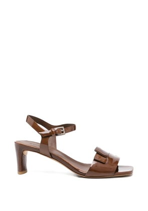 Del Carlo Moor ankle-strap leather pumps - Brown