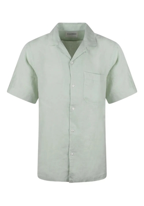 Closed linen shirt - Green