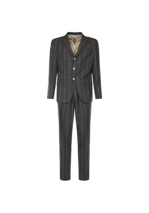 Eleventy striped suit - Grey