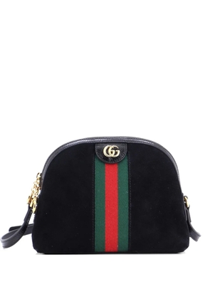Gucci Pre-Owned Ophidia Dome Shoulder Bag Suede Small crossbody bag - Black