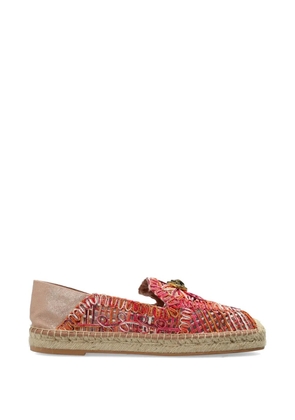 Kurt Geiger London woven logo-plaque espadrilles - Pink