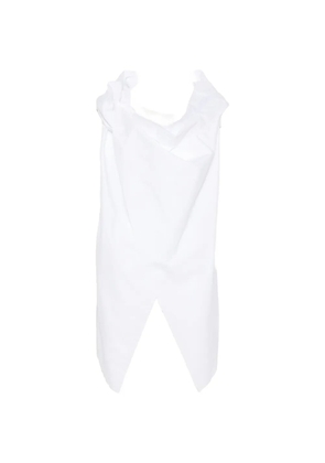 Niccolò Pasqualetti draped asymmetric top - White